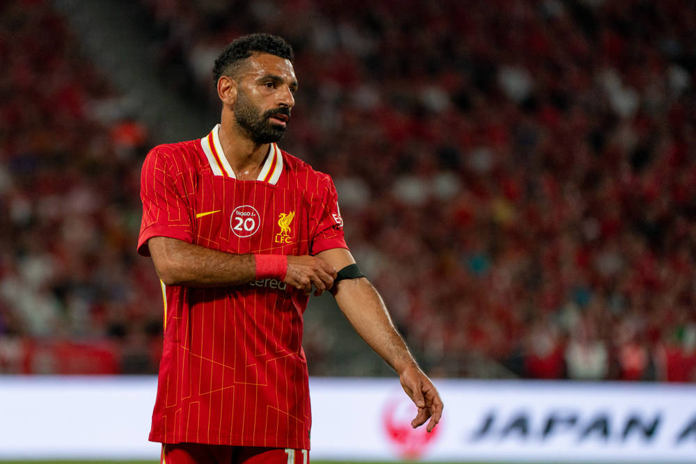 Hong Kong - Liverpool VS AC Milan Mohamed Salah of Liverpool during a Club Friendlies match between AC Milan and Liverpool at the Hong Kong Football Fest in Kai Tak Stadium on July 26, 2025.