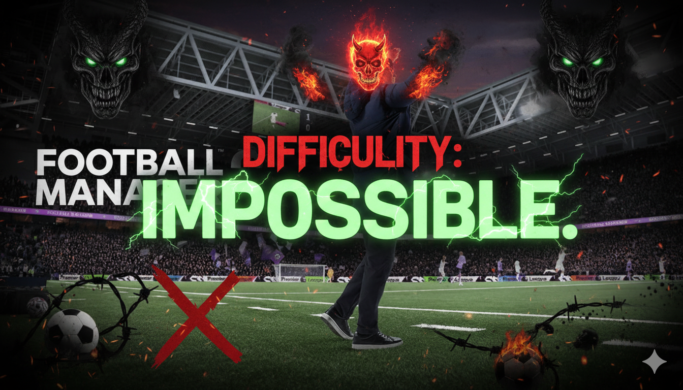 Seven Football Manager Challenges that Only Masochists & Psychopaths Attempt