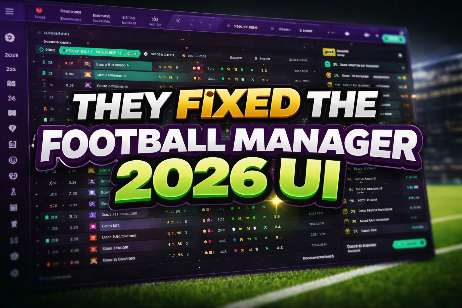 They Fixed the Football Manager 2026 UI