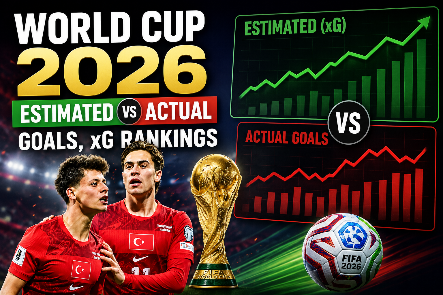 World Cup 2026: Estimated vs Actual Goals, xG Rankings
